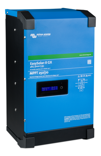 Victron Energy EasySolar-II GX 48V DC to 3000VA 230V AC 35A Charging 32A ATS Integrated MPPT Solar Charger 250/70  Inverter Charger Solar Combined Unit
