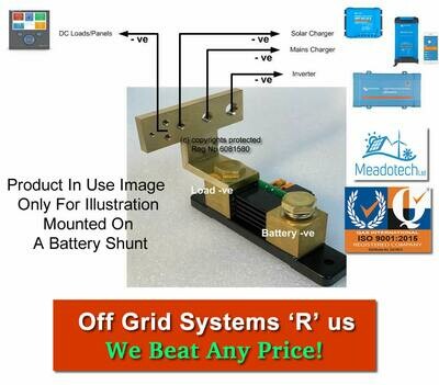 On Shunt Mini DC Bus Bar 500A M10 Insert Fits Victron BMV-712 BMV-702 BMV-700 SmartShunt Battery Monitors