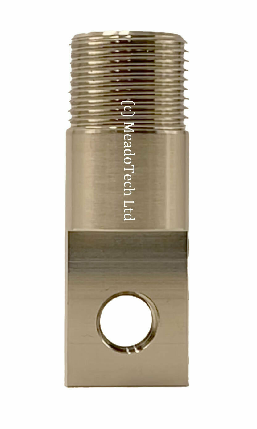 Single Flat Insert Battery terminal for sealed battery enclosures and panel mounts