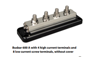 Victron DC Busbar 600A 8P +cover