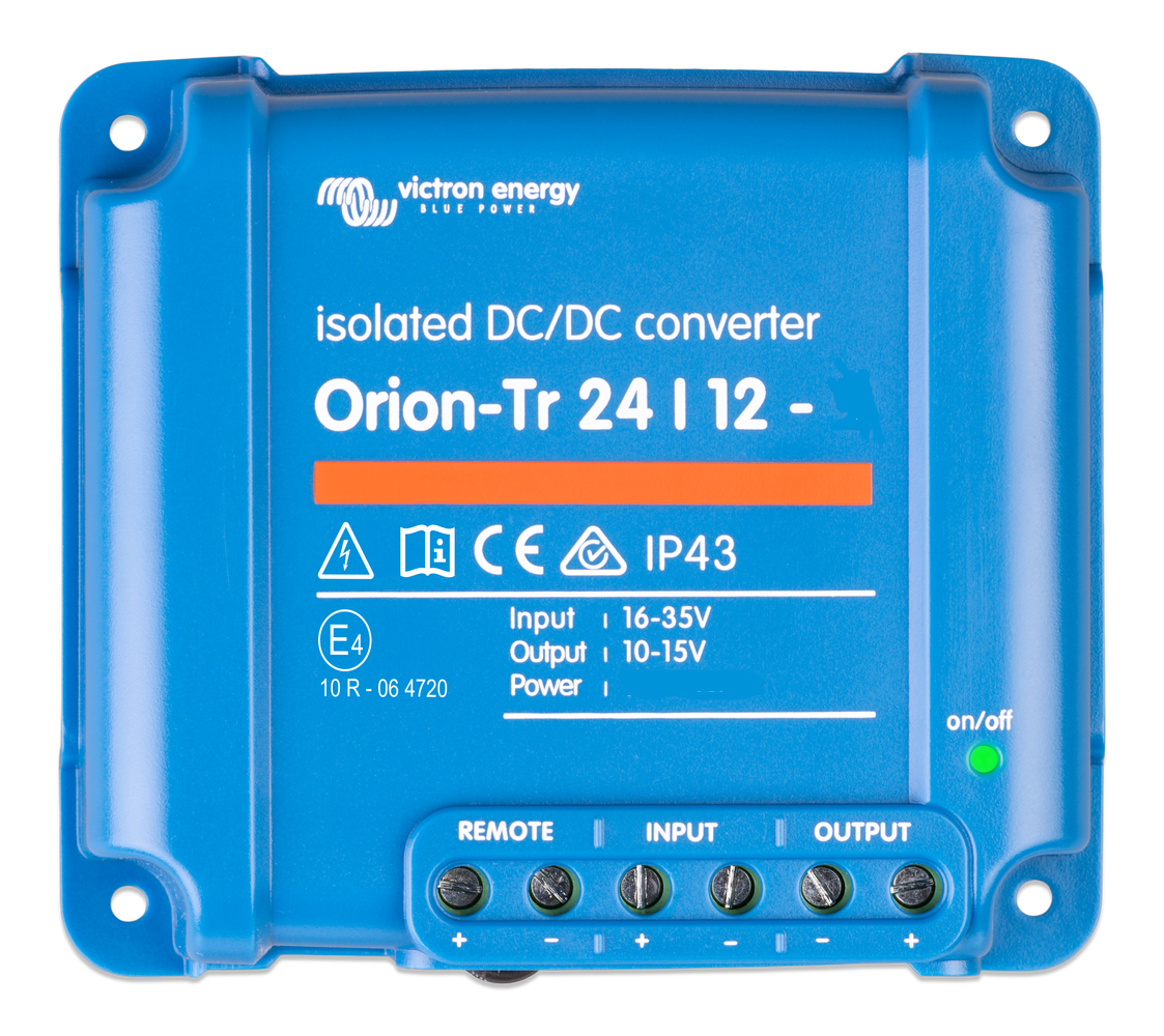 Victron Energy Orion-Tr IP43 DC-DC converter from 24V to 12V 110W 9A Galvanic isolation