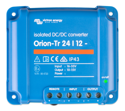 Victron Energy Orion-Tr IP43 DC-DC converter from 24V to 12V 110W 9A Galvanic isolation