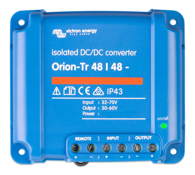 Victron Energy Orion IP43 DC-DC converter from 48V to 48V 380W 8A Galvanic isolation