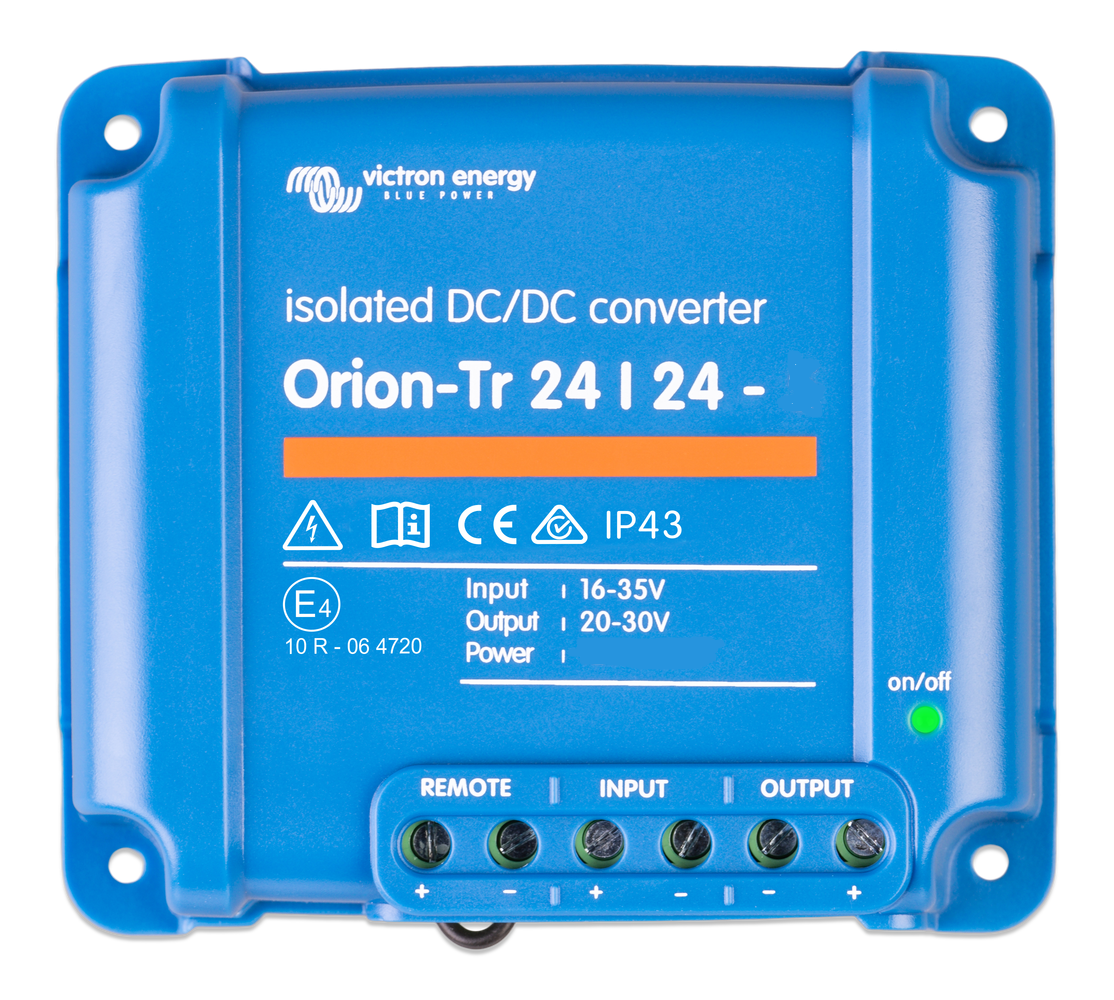 Victron Energy Orion-Tr IP43 DC-DC converter from 24V to 24V 120W 5A Galvanic isolation