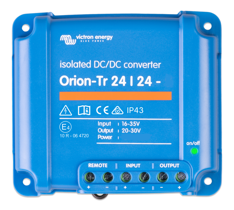 Victron Energy Orion-Tr IP43 DC-DC converter from 24V to 24V 120W 5A Galvanic isolation