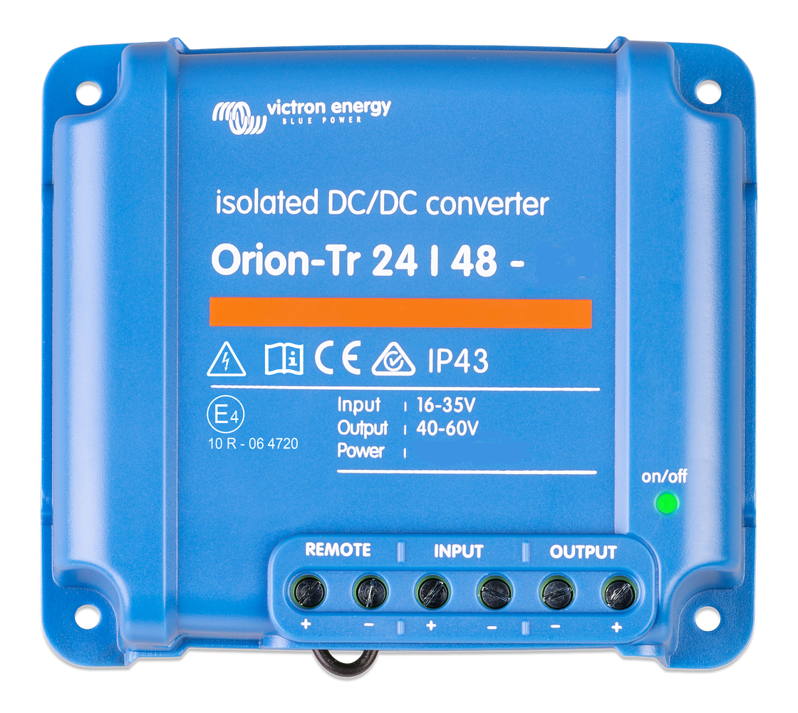 Victron Energy Orion-Tr IP43 DC-DC converter from 24V to 48V 400W 8.5A Galvanic isolation