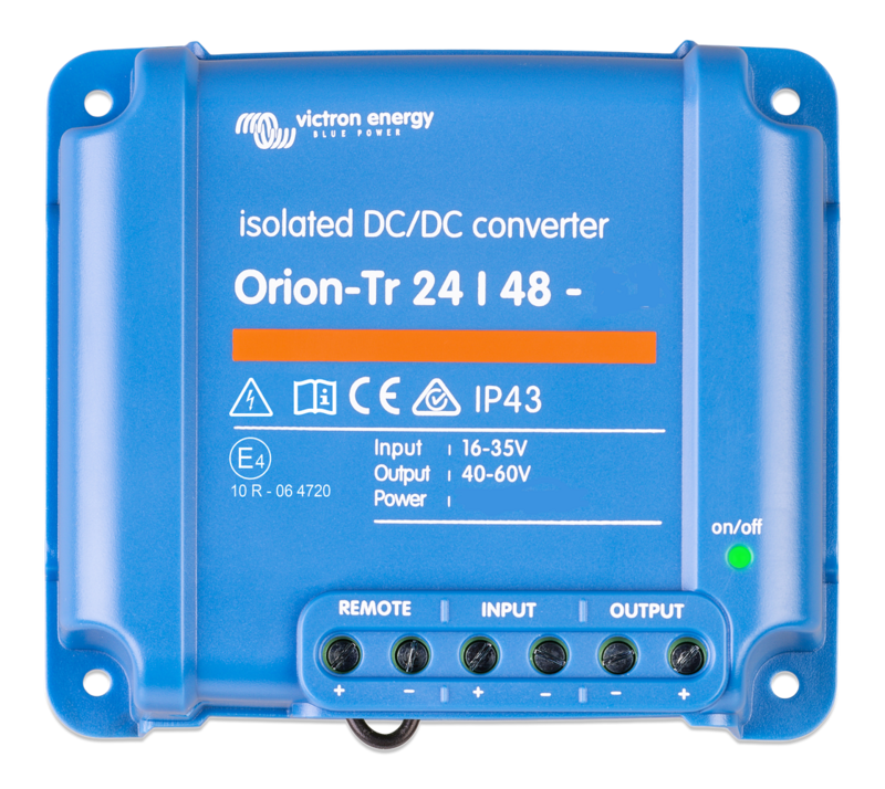 Victron Energy Orion-Tr IP43 DC-DC converter from 24V to 48V 400W 8.5A Galvanic isolation