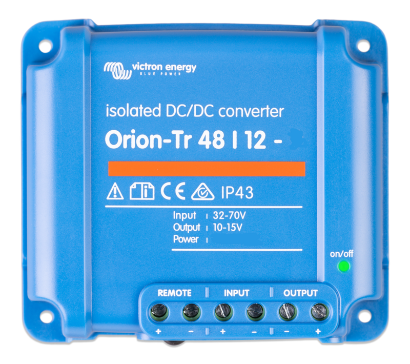 Victron Energy Orion-Tr IP43 DC-DC converter from 48V to 12V 110W 9A Galvanic isolation