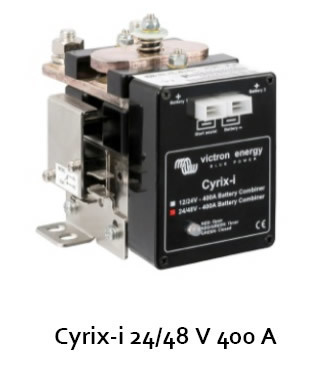 Cyrix-i 12/24V-400A intelligent battery combiner