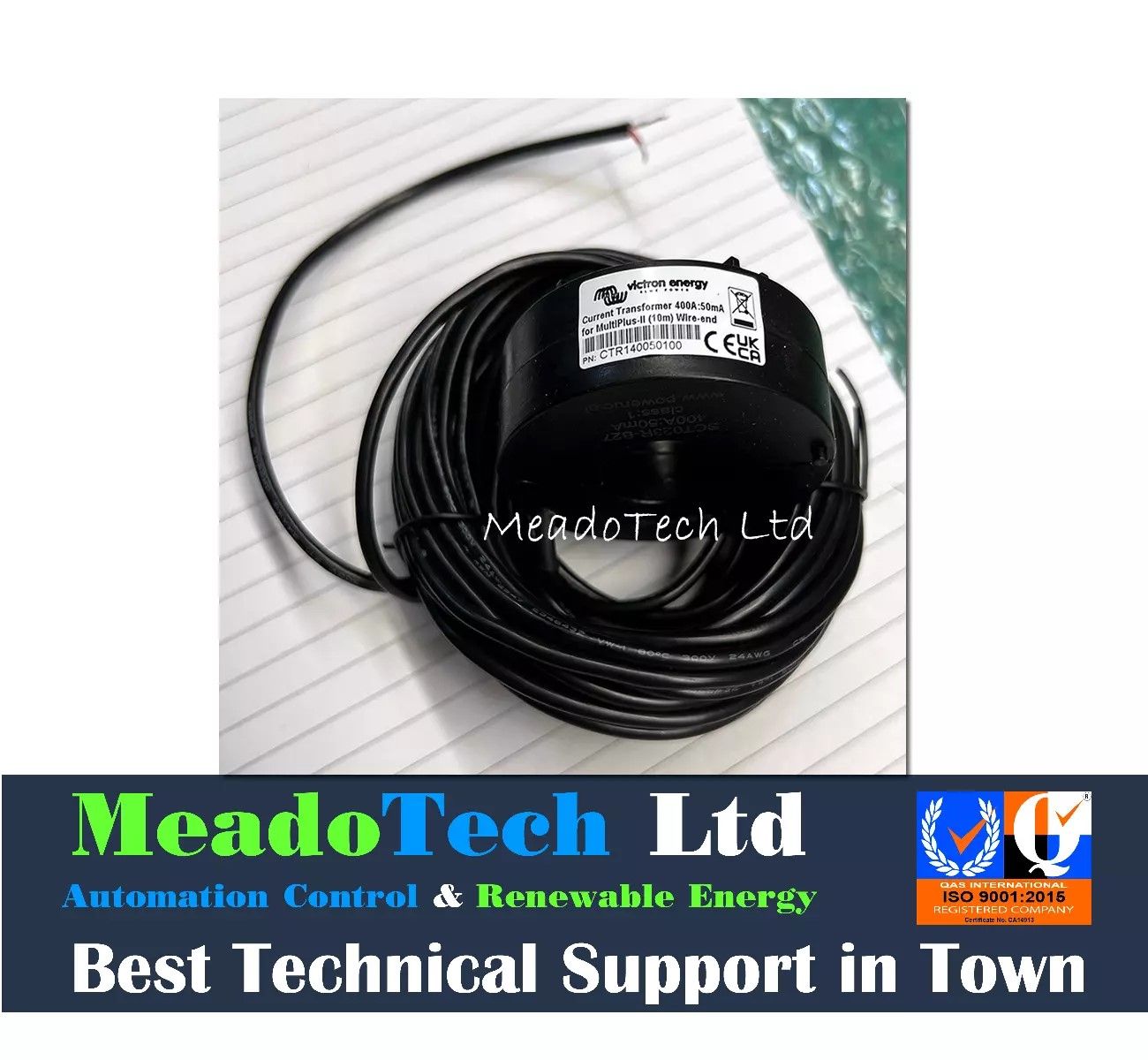 Victron Current Transformer 400A:50mA for MultiPlus-II (10m) Wire-end