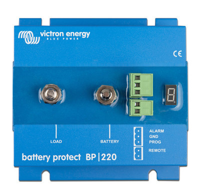 Victron Battery Protect 12/24V 220A disconnects the battery before it is completely discharged