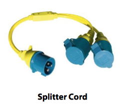 Victron Splitter Cord 16A 250Vac CEE plug 2xCEE Coupling