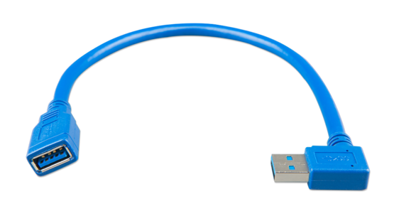 Victron Energy USB extension cable one side right angle