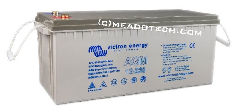 Victron Energy 12V 230Ah AGM Super Cycle battery M8-insert 4-Pack