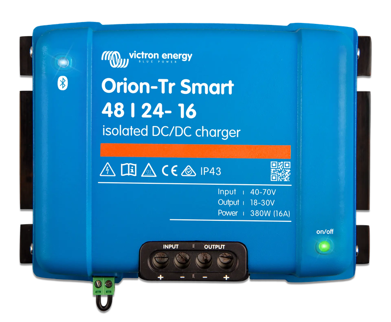 Victron Energy Orion-Tr Smart 48V to 24V 16A 380W Isolated DC-DC charger