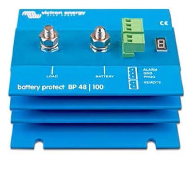 Victron Battery Protect 48V 100A disconnects the battery before it is completely discharged