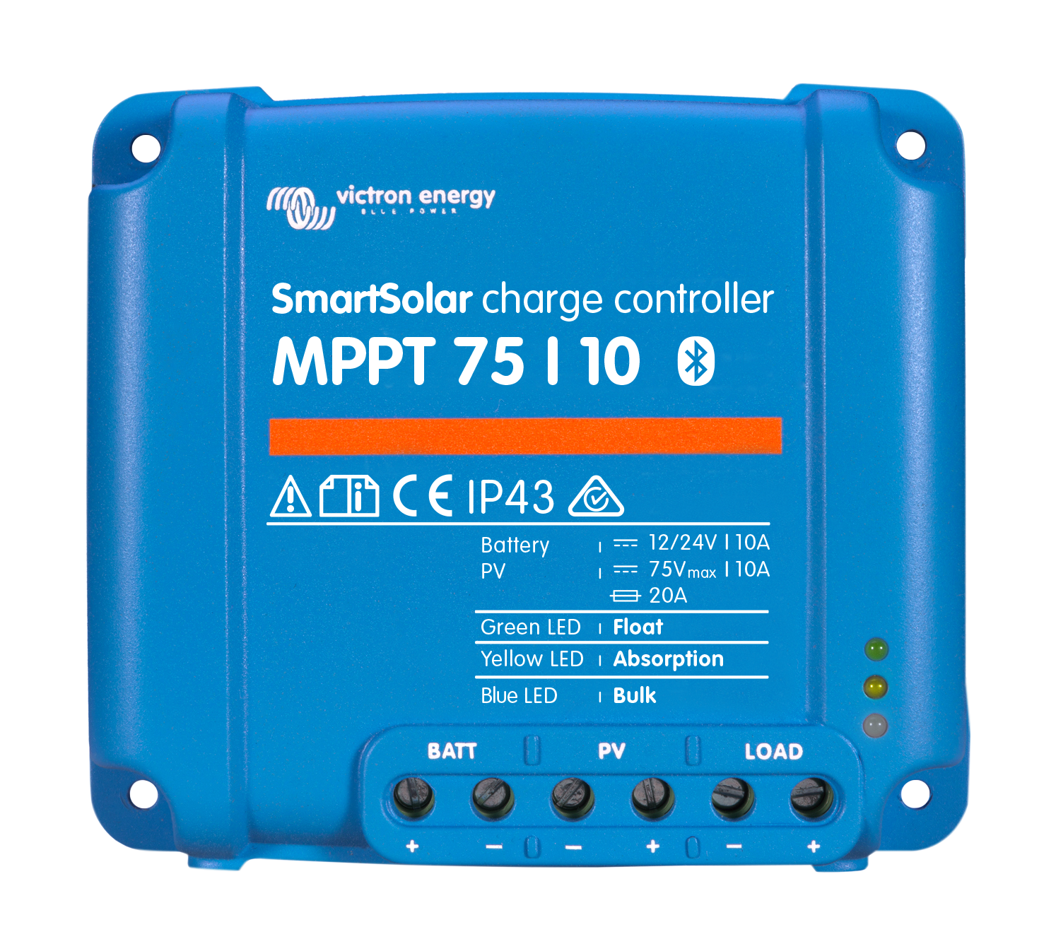 Victron Energy SmartSolar MPPT 75/10 12/24V-10A Solar Charge Controller Bluetooth Inside