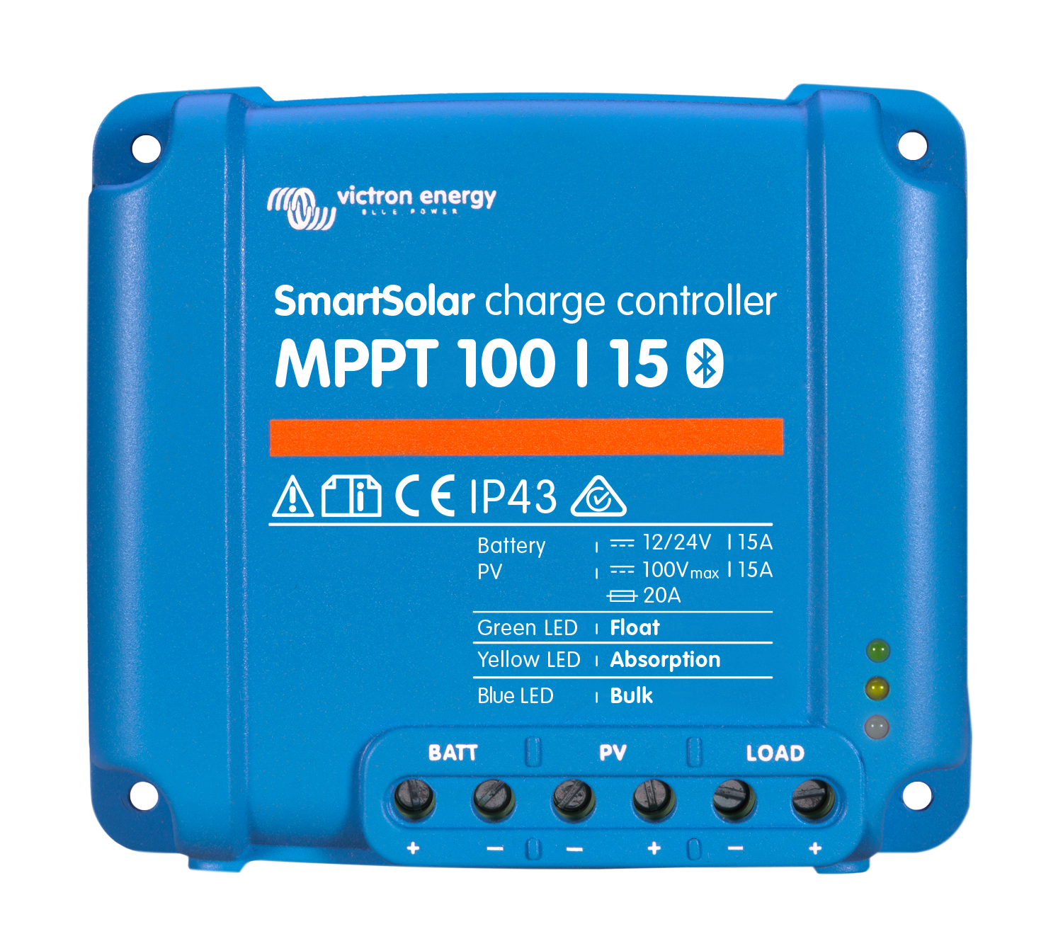 Victron Energy SmartSolar MPPT 100/15 12/24V-15A Solar Charge Controller Bluetooth Inside