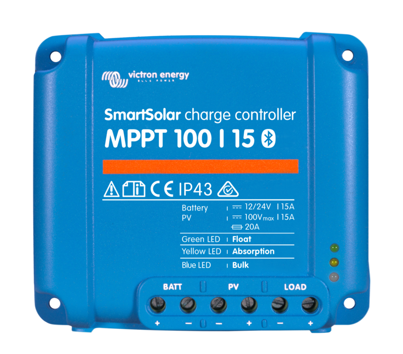 Victron Energy SmartSolar MPPT 100/15 12/24V-15A Solar Charge Controller Bluetooth Inside