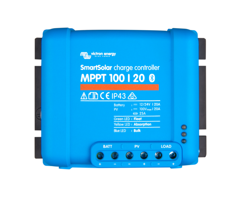 Victron Energy SmartSolar MPPT 100/20 12/24/48V-20A Solar Charge Controller Bluetooth Inside