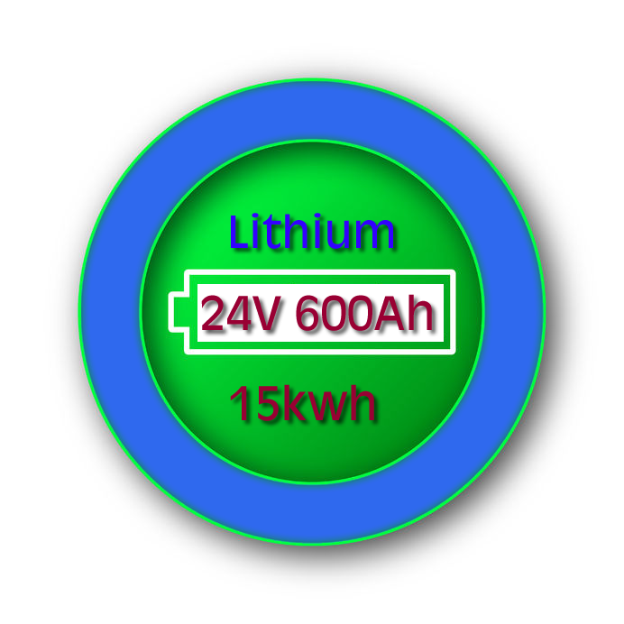 Off Grid Lithium Battery Storage Kit 24V 600Ah 15KWh