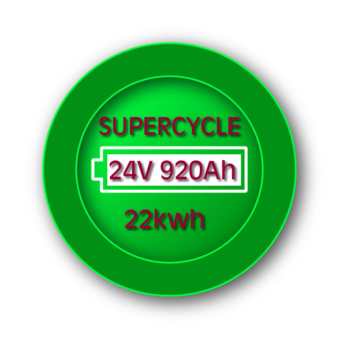 Off Grid Super Cycle Battery Storage Kit 24V 920Ah 22KWh