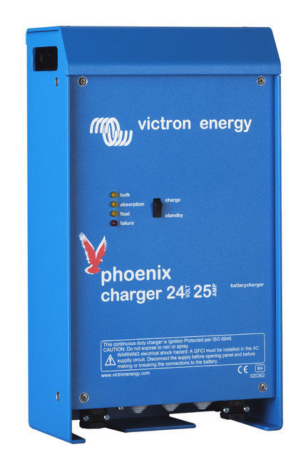 Victron Energy Phoenix Battery Charger 24V 16A 90-265VAC 45-65Hz 2 Charging Outputs plus 4A AUX