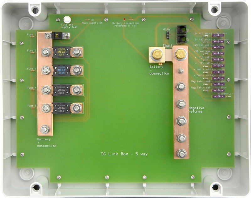 ESP DC Link Box - S (in plastic enclosure) - 5 way