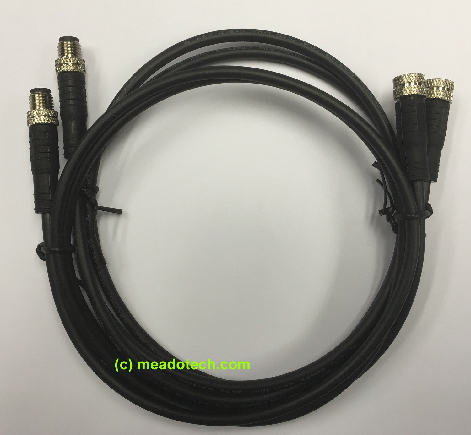 Victron Energy M8 circular connector Male/Female 3 pole cable 5m (bag of 2) for VE.Bus BMS to Lithium Battery with BMS