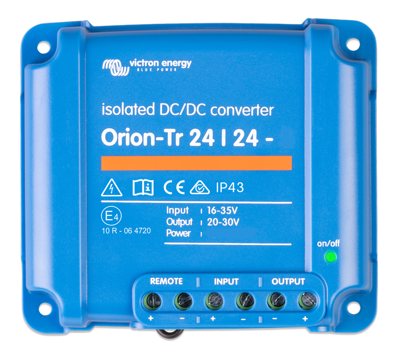 Victron Energy Orion IP43 DC-DC converter from 24V to 24V 280W 12A Galvanic isolation