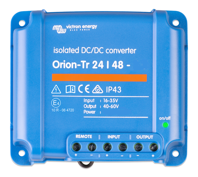 Victron Energy Orion-Tr IP43 DC-DC converter from 24V to 48V 120W 2.5A Galvanic isolation