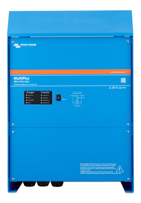 Victron MultiPlus 48V DC to 20KW 230V AC 250A Charging 100A ATS VE.Bus Inverter Charger