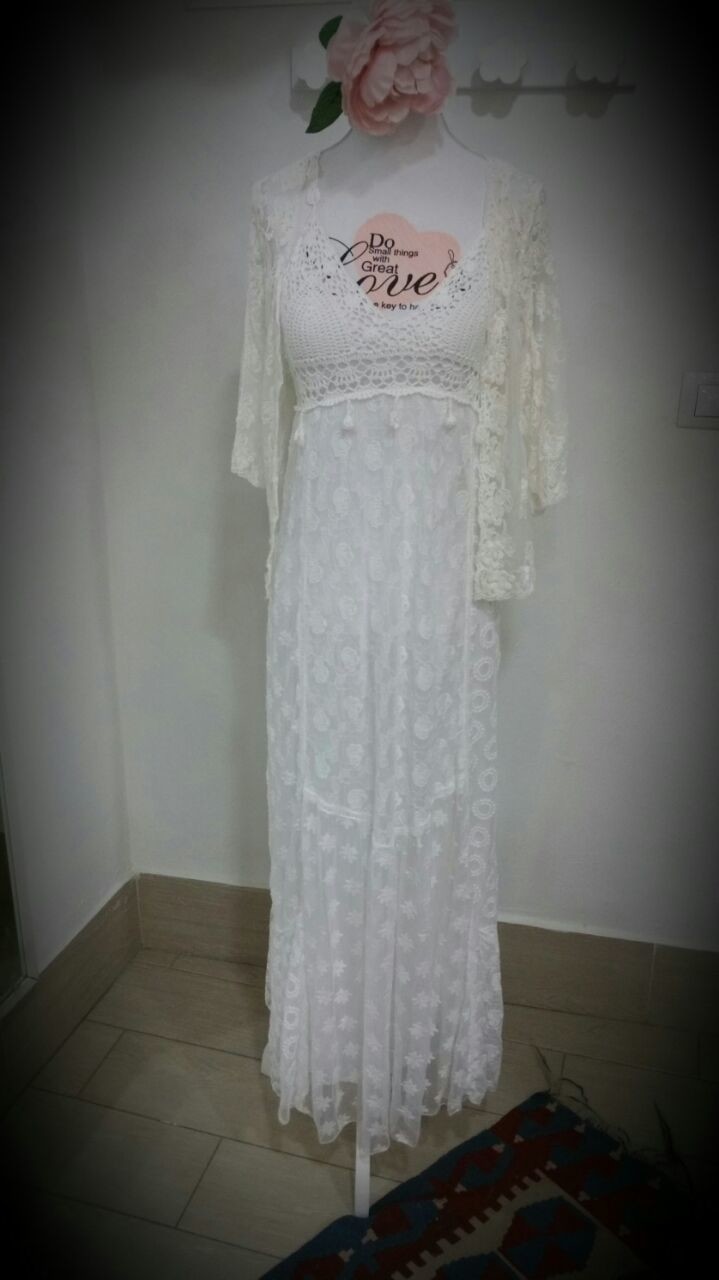 Vestido Ibizenco de Encaje y Croché