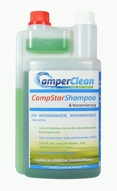 CampStarShampoo &amp; Konservierung. 1 Liter Dosierflasche