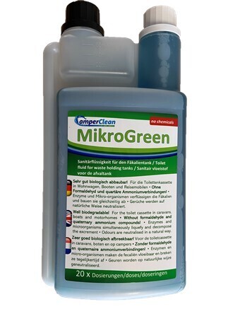 JETZT NEU: Hochkonzentrat für ca. 20 Anwendungen
Mikro-Green. 1 Liter Dosierflasche