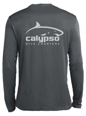 Calypso Shark Diver Logo Sport-Tek Long Sleeve