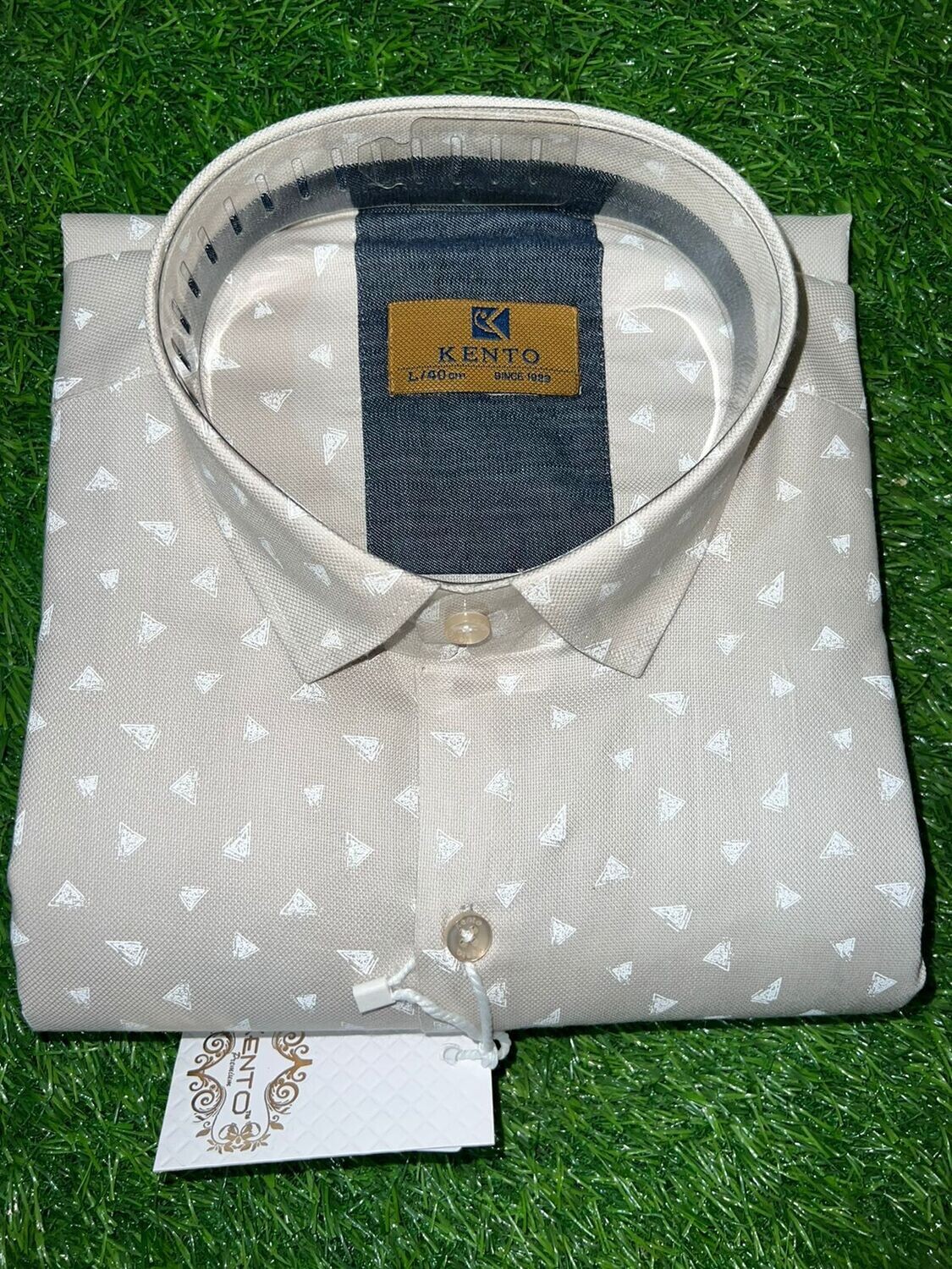 Kento premium shirt, gray, ragular fit.