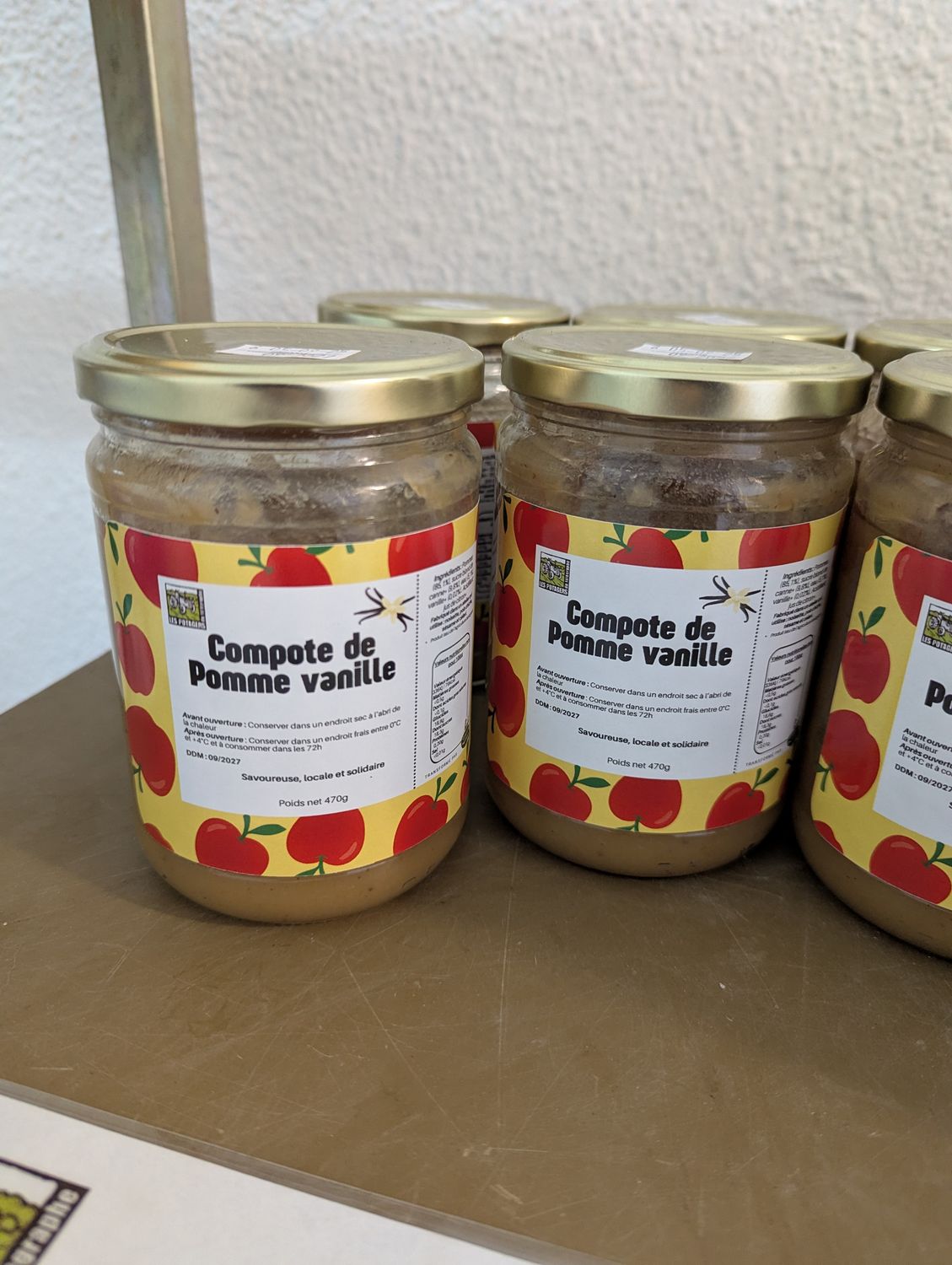 Compote de pommes vanille / 450gr