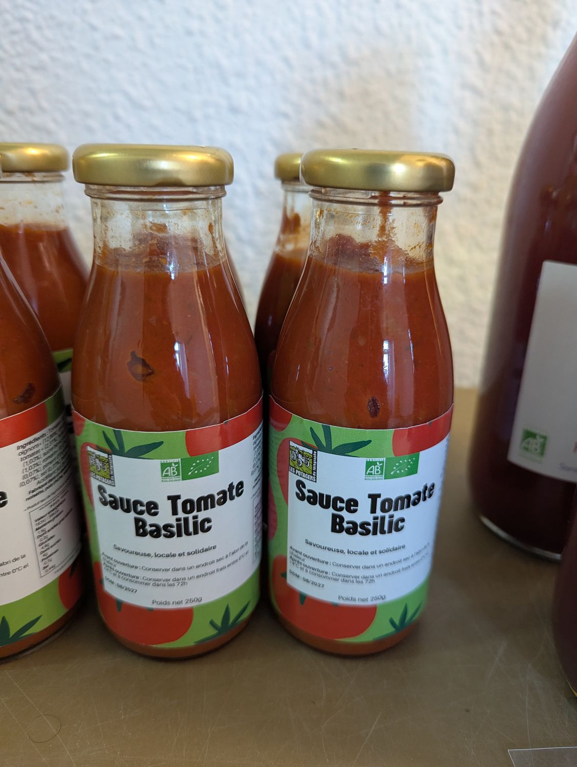 Sauce tomate basilic BIO / 250gr