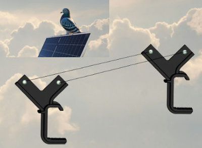 10 m Vogel -Absetzschutz Set   für 30 mm Modulenrahmen