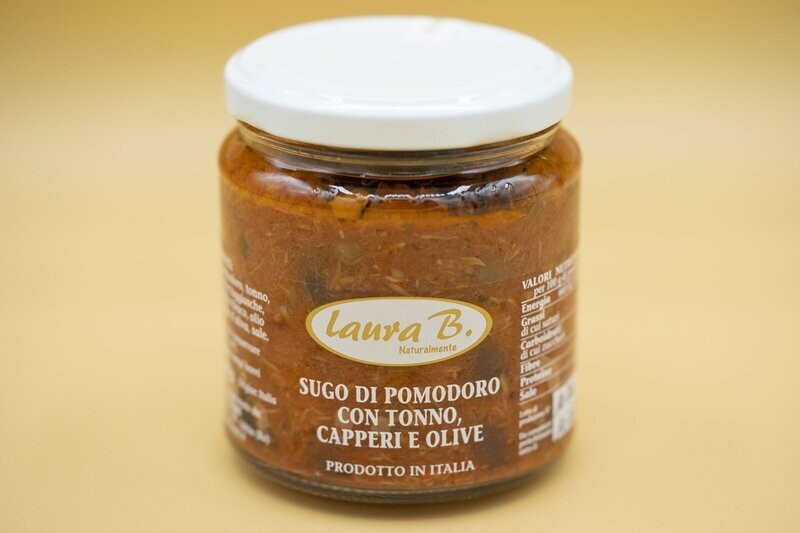 SUGO DI POMODORO CON TONNO CAPPERI E OLIVE