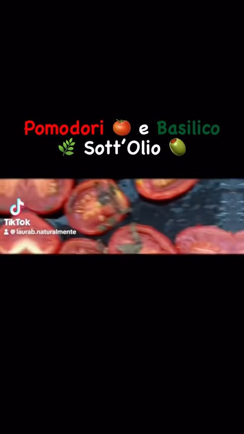 POMODORINI E BASILICO SOTT'OLIO