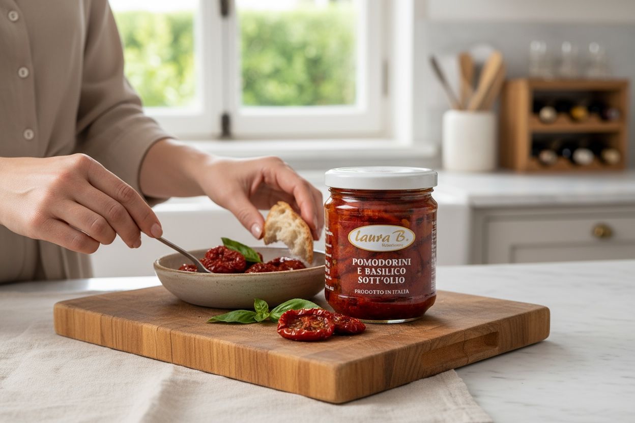 POMODORINI E BASILICO SOTT'OLIO