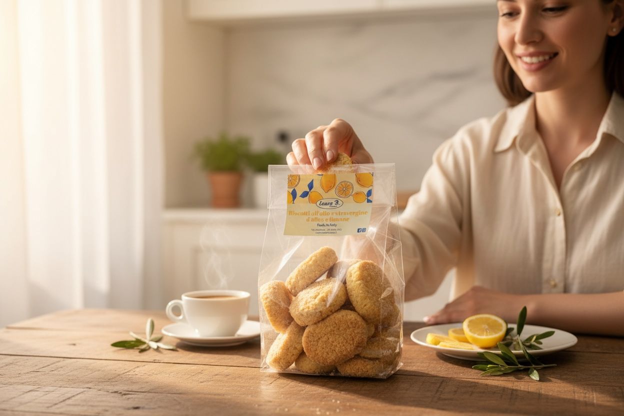 BISCOTTI ALL’OLIO EXTRAVERGINE D’OLIVA E LIMONE