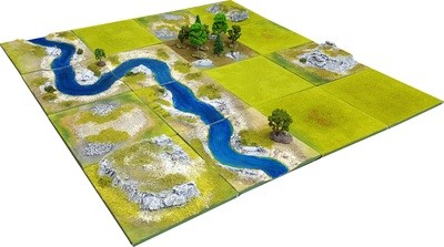 4'x4' RIVER VALLEY Battlefield Set