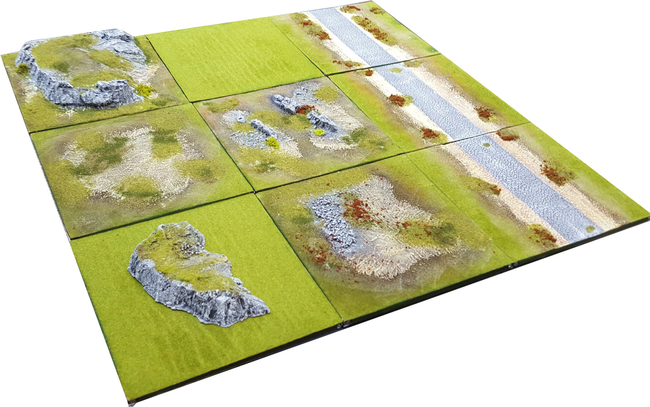 3 X3 Modular Painted Terrain Board For Wargames Rpgs