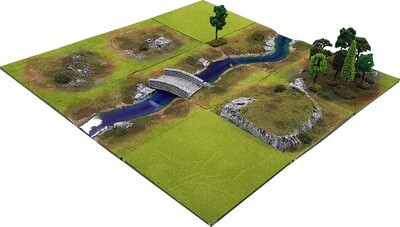 3&#39;x3&#39; STREAM VALE Battlefield Set