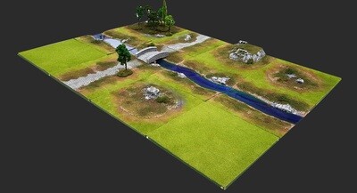 4'x3' RIVER GLEN Battlefield Set