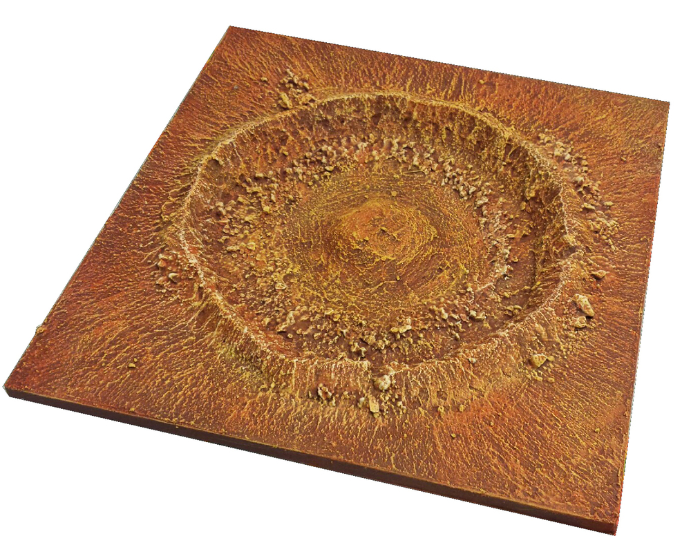 Impact Crater tile in Red Planet Theme - 15mm minis not included