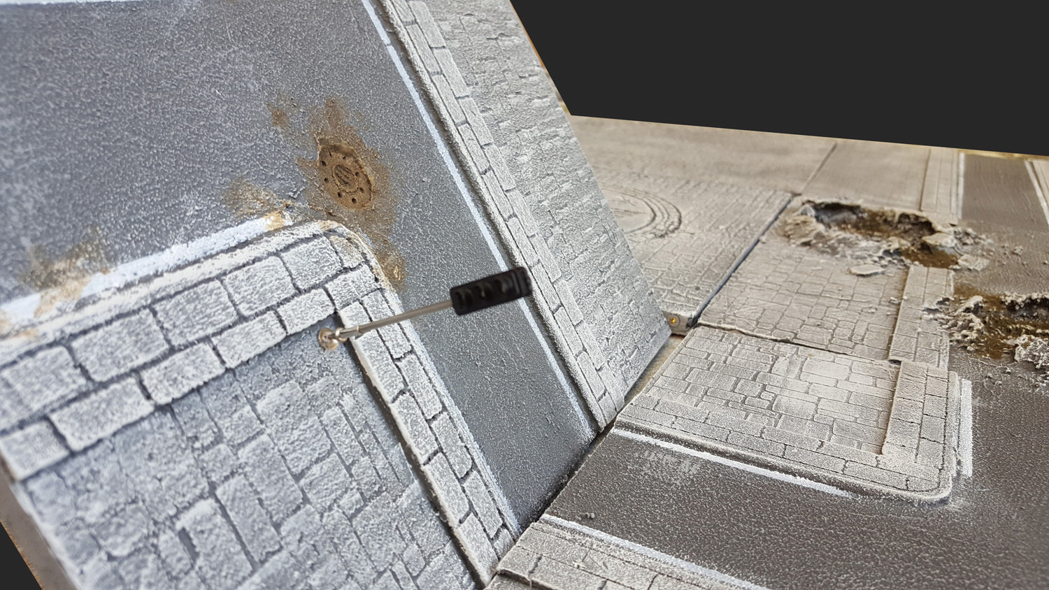 Magnetic based: Stands upright and in place in magnetised tiles
